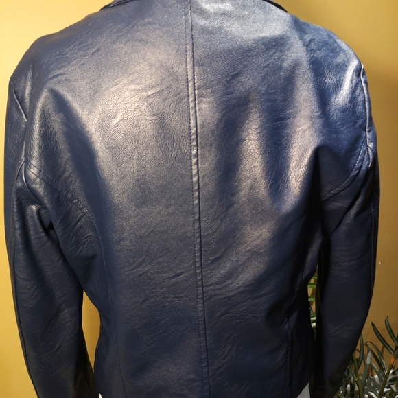 Faux leather bolero jacket. Made in Italy. Worn once. - Picture 2 of 4